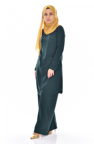 Tunika mit Hose 2er Set 0537-04 Grün 0537-04