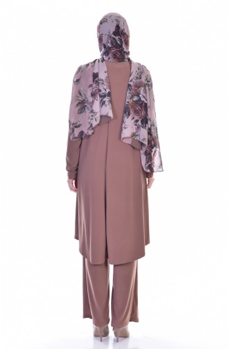 Ensemble Deux Pieces Tunique Pantalon 1778-13 Biscuit 1778-13