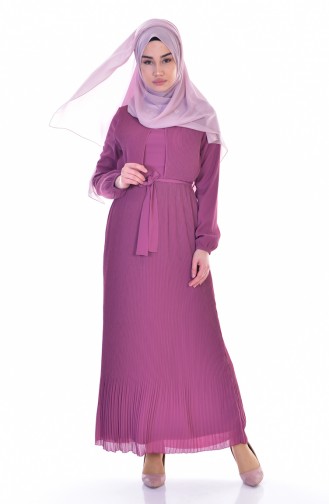 Dusty Rose Hijab Dress 60675-01