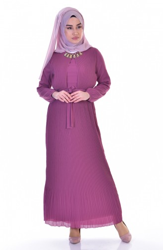 Dusty Rose Hijab Dress 60675-01