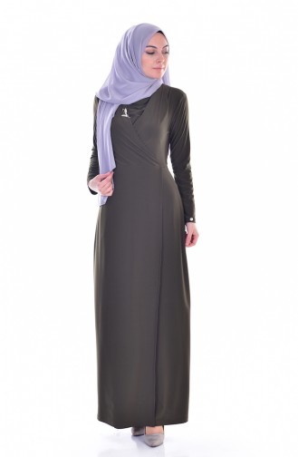 Robe Hijab Khaki 1001-04