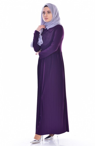 Purple Hijab Dress 6004-04