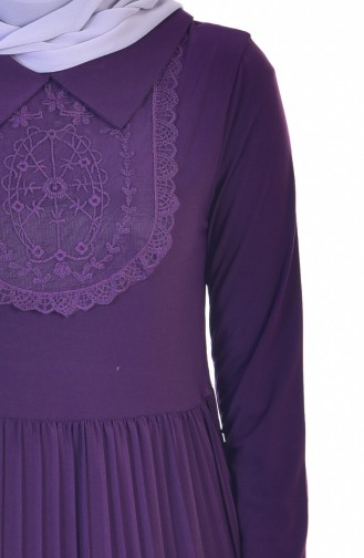 Purple Hijab Dress 6004-04
