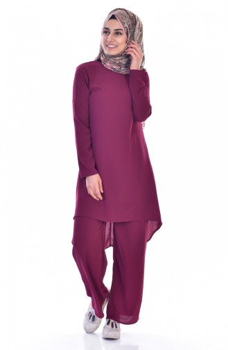 Tunic Pants Binary Suit 18831-05 Plum 18831-05