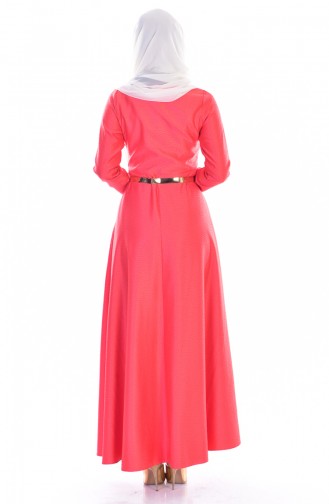Pink Hijab Evening Dress 1780-04
