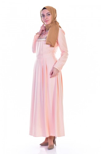 Powder Hijab Dress 2018-02