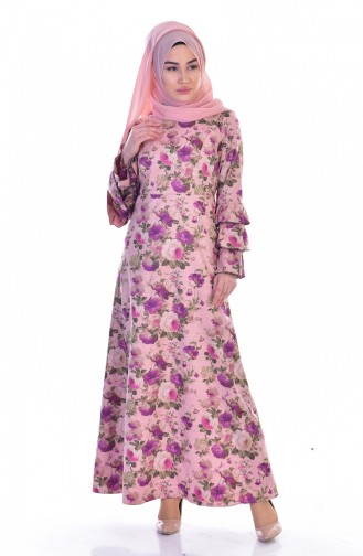 Robe Hijab Poudre 4025-02