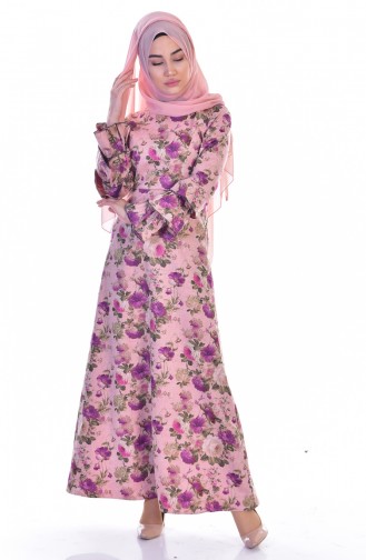 Robe Hijab Poudre 4025-02
