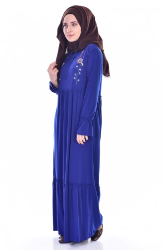 Saxon blue İslamitische Jurk 6005-07