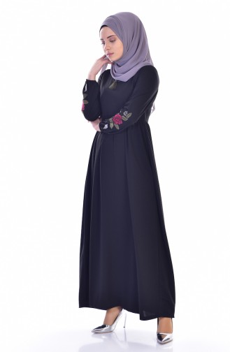 Black Hijab Dress 0211-01