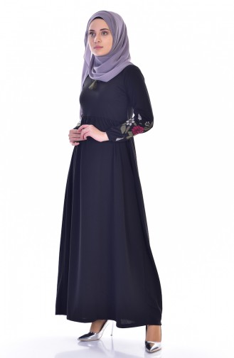 Black Hijab Dress 0211-01