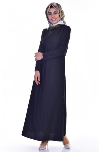 Black Hijab Dress 2912-02