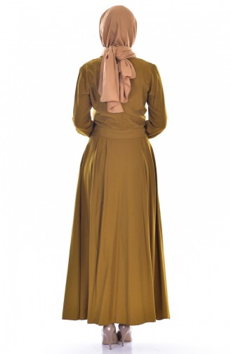 Oil Green Hijab Dress 2018-01