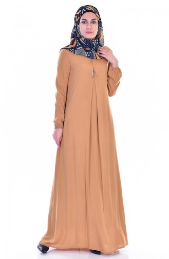 Light Mink Hijab Dress 1134-29