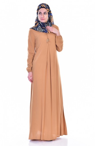 Light Mink Hijab Dress 1134-29