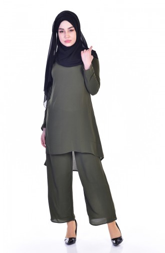 Tunika mit Hose 2er Set 18831-02 Khaki 18831-02