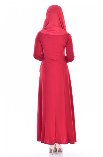 فستان أحمر 4401-11