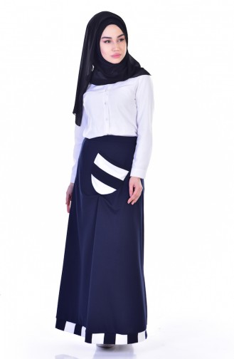 Navy Blue Culottes 3008-01