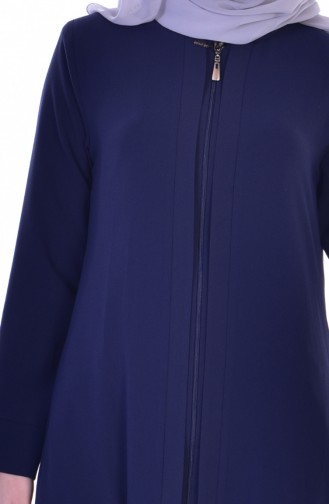 Abaya mit Reißverschluss 3501-04 Dunkelblau 3501-04