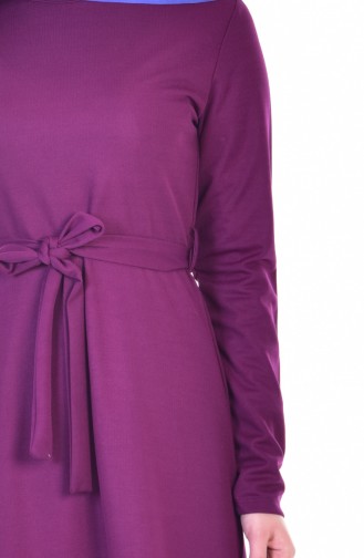 Purple Hijab Dress 3701-07