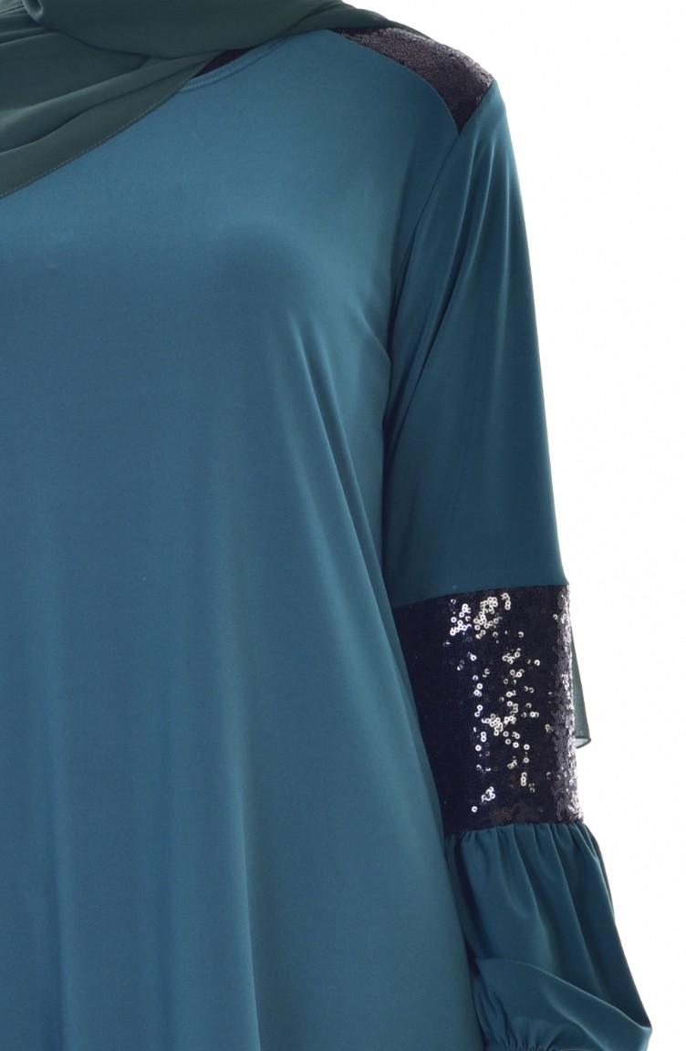 emerald green shirt dress