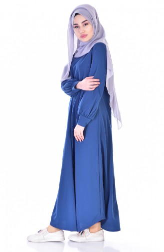 Indigo Hijab Dress 3303-06