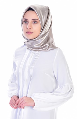 Satin Kopftuch 50065-05 Dunkel Grau 50065-05