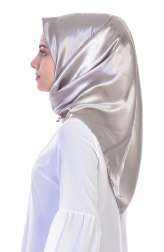 Satin Kopftuch 50065-05 Dunkel Grau 50065-05