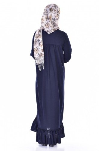 Robe Hijab Bleu Marine 0136-02
