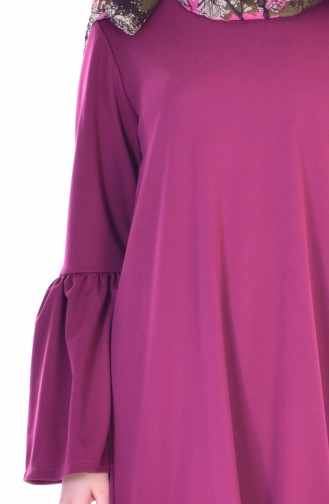 Geraftes Kleid 3301-02 Zwetschge 3301-02