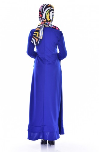 Saxe Hijab Dress 3304-06