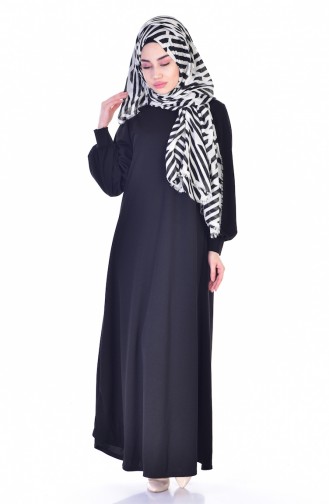 Weites Kleid 3303-01 Schwarz 3303-01