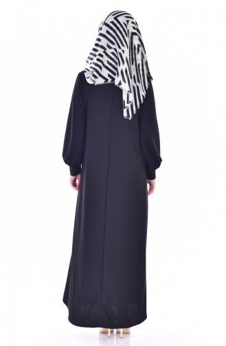 Weites Kleid 3303-01 Schwarz 3303-01