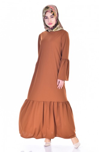 Robe Hijab Tabac 3301-01