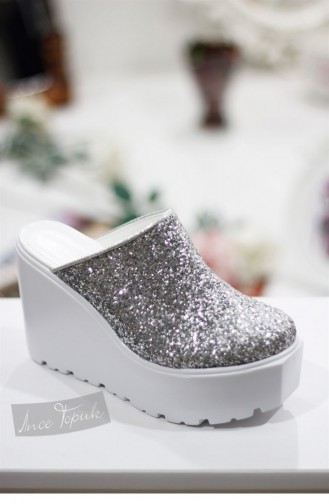 Silver Gray High-Heel Shoes 8YAZA0034934