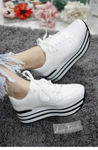 White Sport Shoes 8YAZA0045614