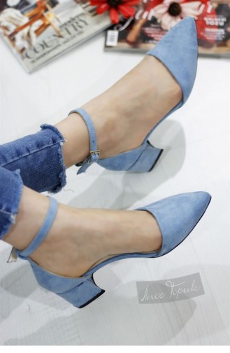 Baby Blue High-Heel Shoes 8YAZA0004927