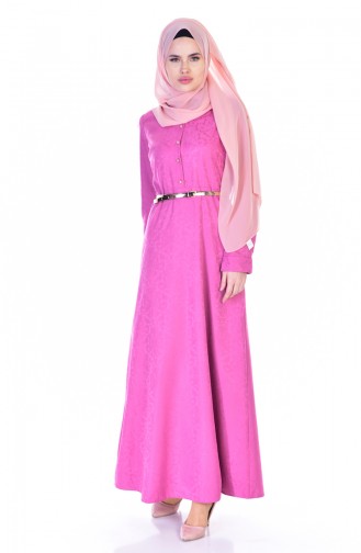 Kleid mit Jacquard 5734-01 Rosa 5734-01