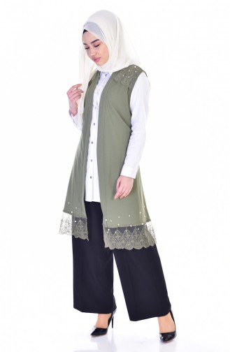 Khaki Waistcoats 50152-03