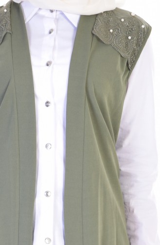 Khaki Waistcoats 50152-03