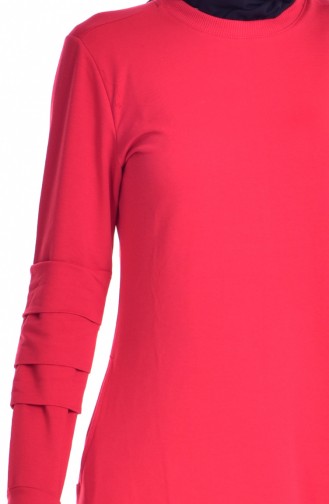 Sport Kleid mit Nullkragen 8111-01 Rot 8111-01