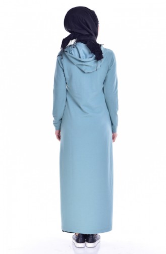 Fermuarlı Spor Kap 8084-01 Küf Yeşili
