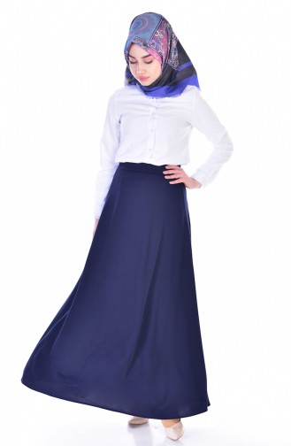 Navy Blue Skirt 8864-06