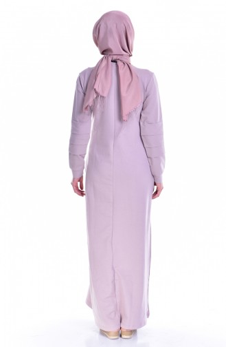 Milk Coffee Hijab Dress 8111-07