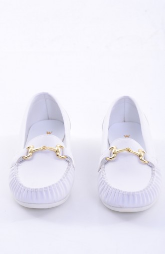 Women´s Flat Shoes 50194-01 White 50194-01