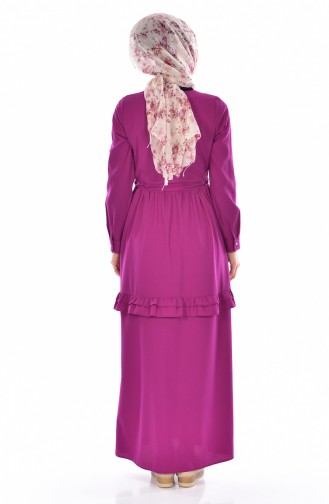 Robe Plissée 60672-02 Plum Clair 60672-02