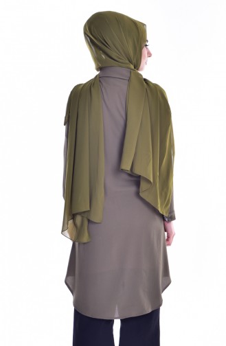 Besticktes Tunika 3070-03 Khaki 3070-03