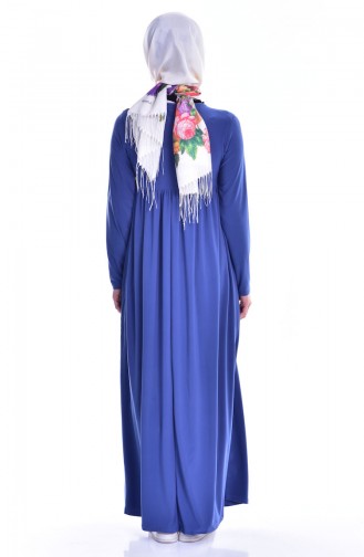 Indigo Hijab Dress 1852-08
