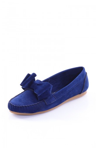Navy Blue Woman Flat Shoe 50191-03