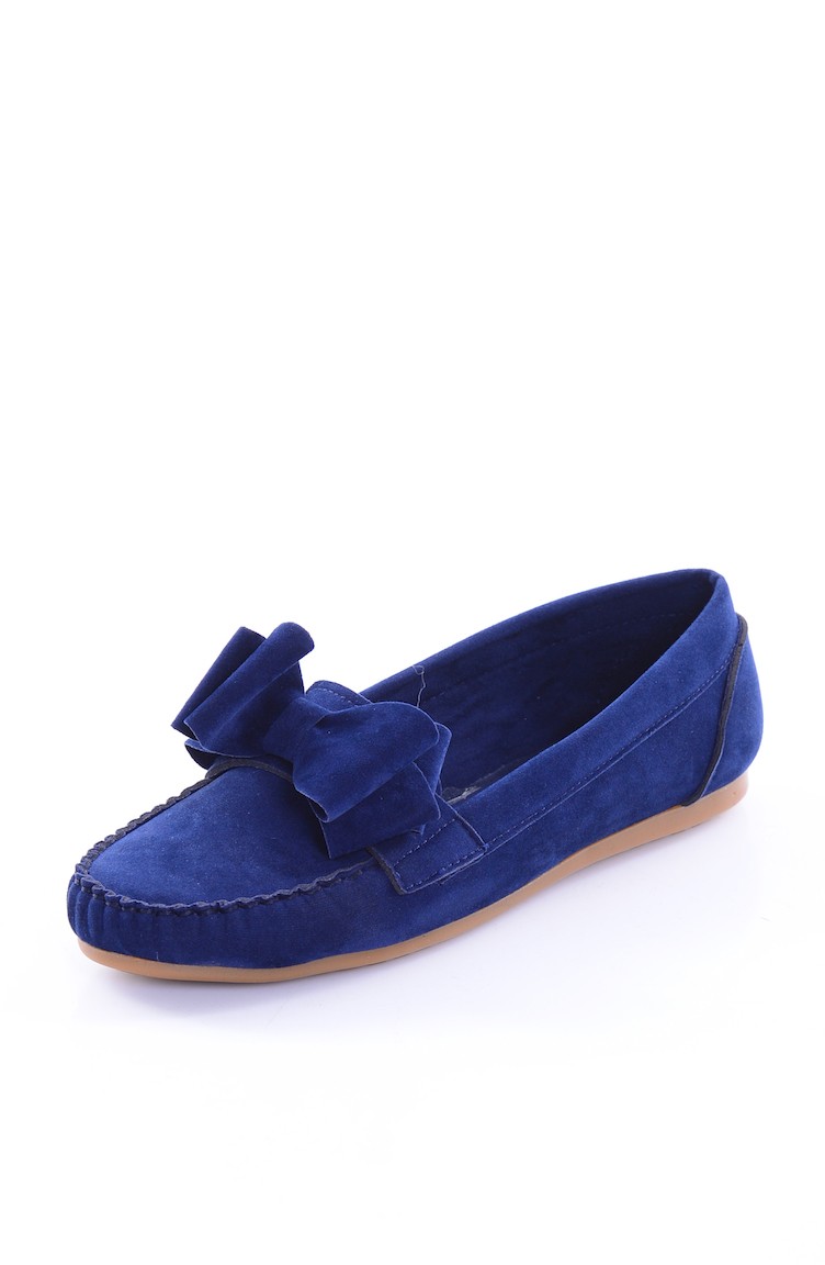 Navy Blue Women`s Flats 5019103 Sefamerve